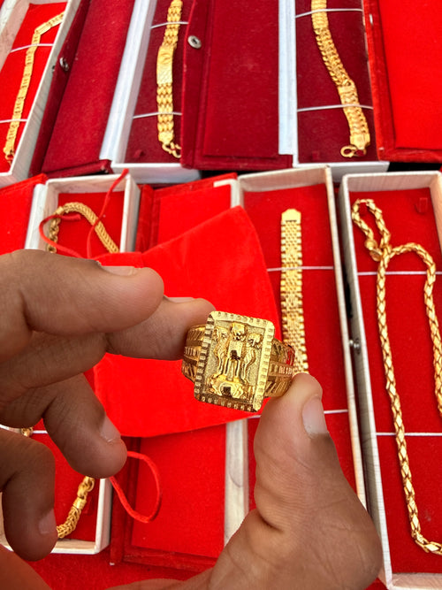 COMBO ASHOK STUMB RING + EARRING